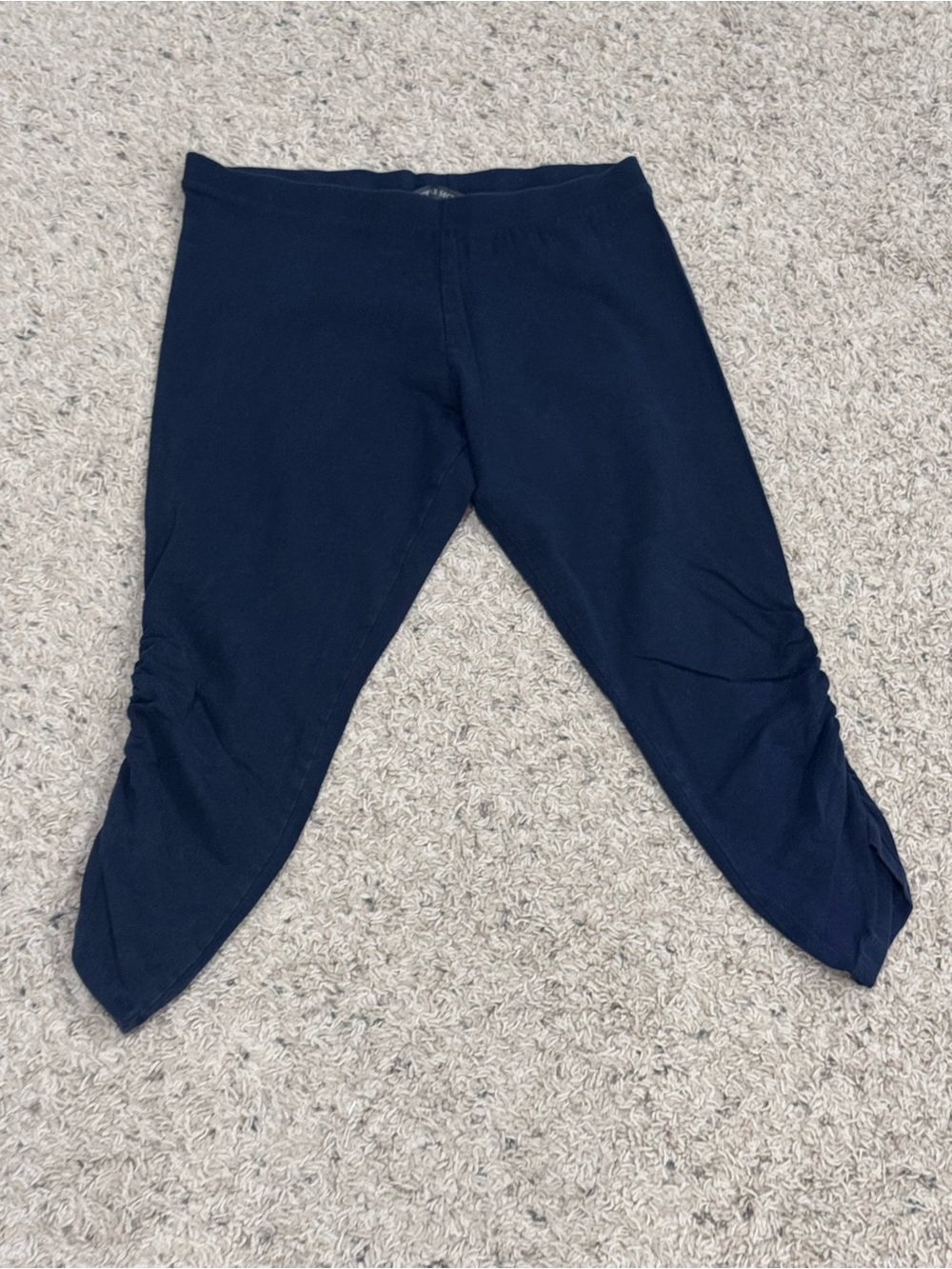 Victoria's Secret Navy Capri Leggings with Side Ruching